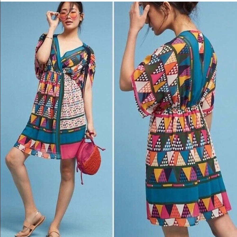 Maeve sheer kimono top dress